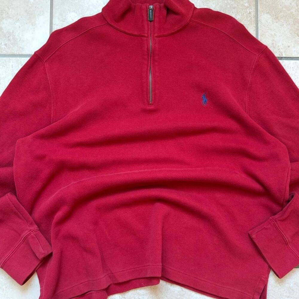 Polo by Ralph Lauren Quarter Zip Sweatshirt - Size L